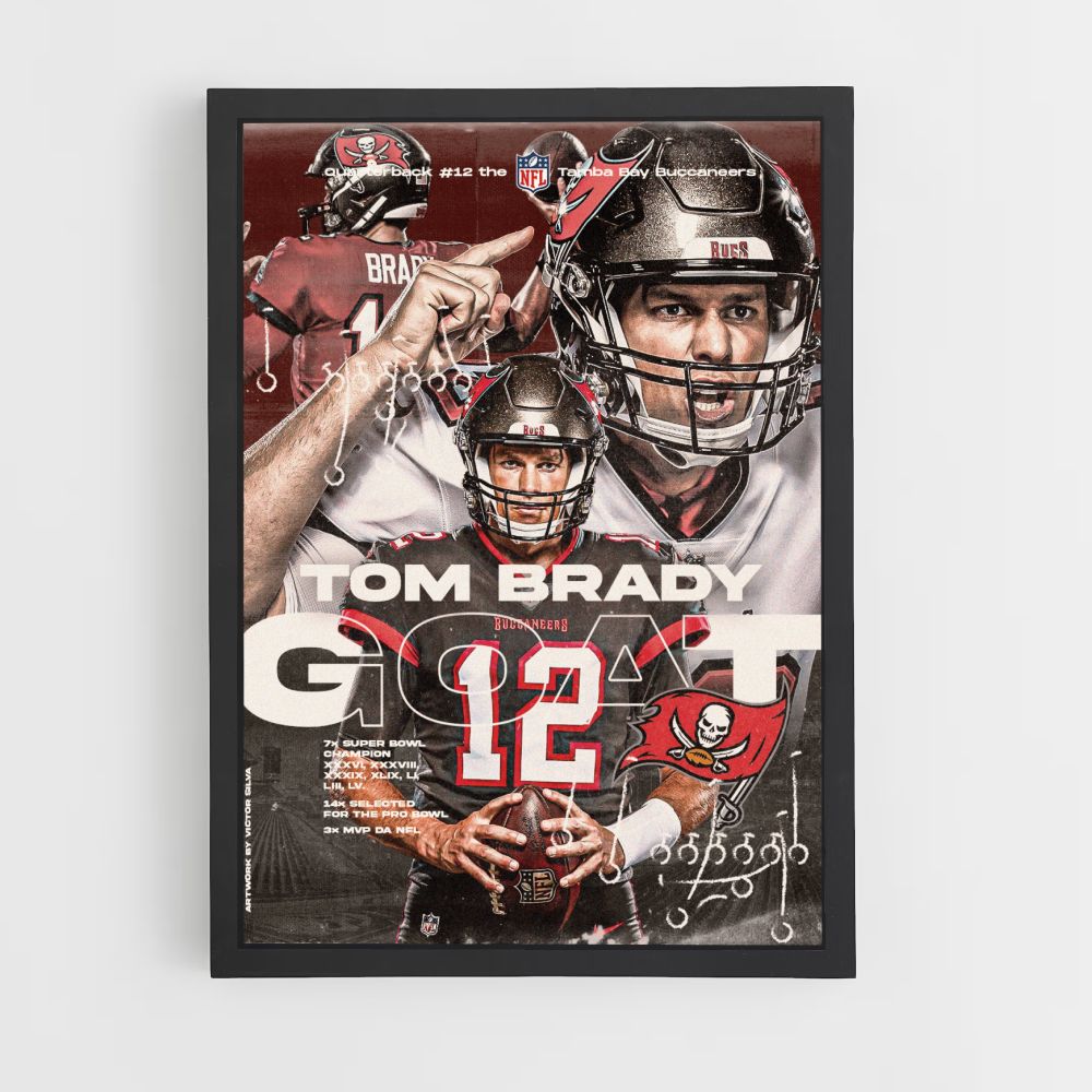 Tom Brady Ziegenplakat