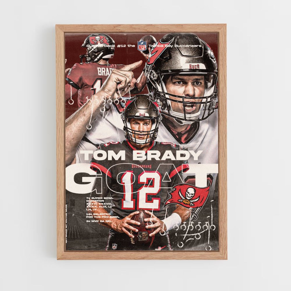 Tom Brady Ziegenplakat