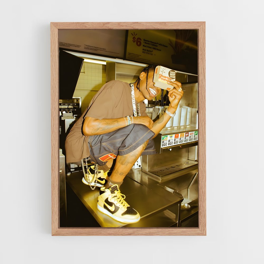 travis-scott-10 cadre Bois clair