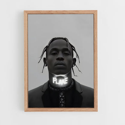 travis-scott-17 cadre Bois clair