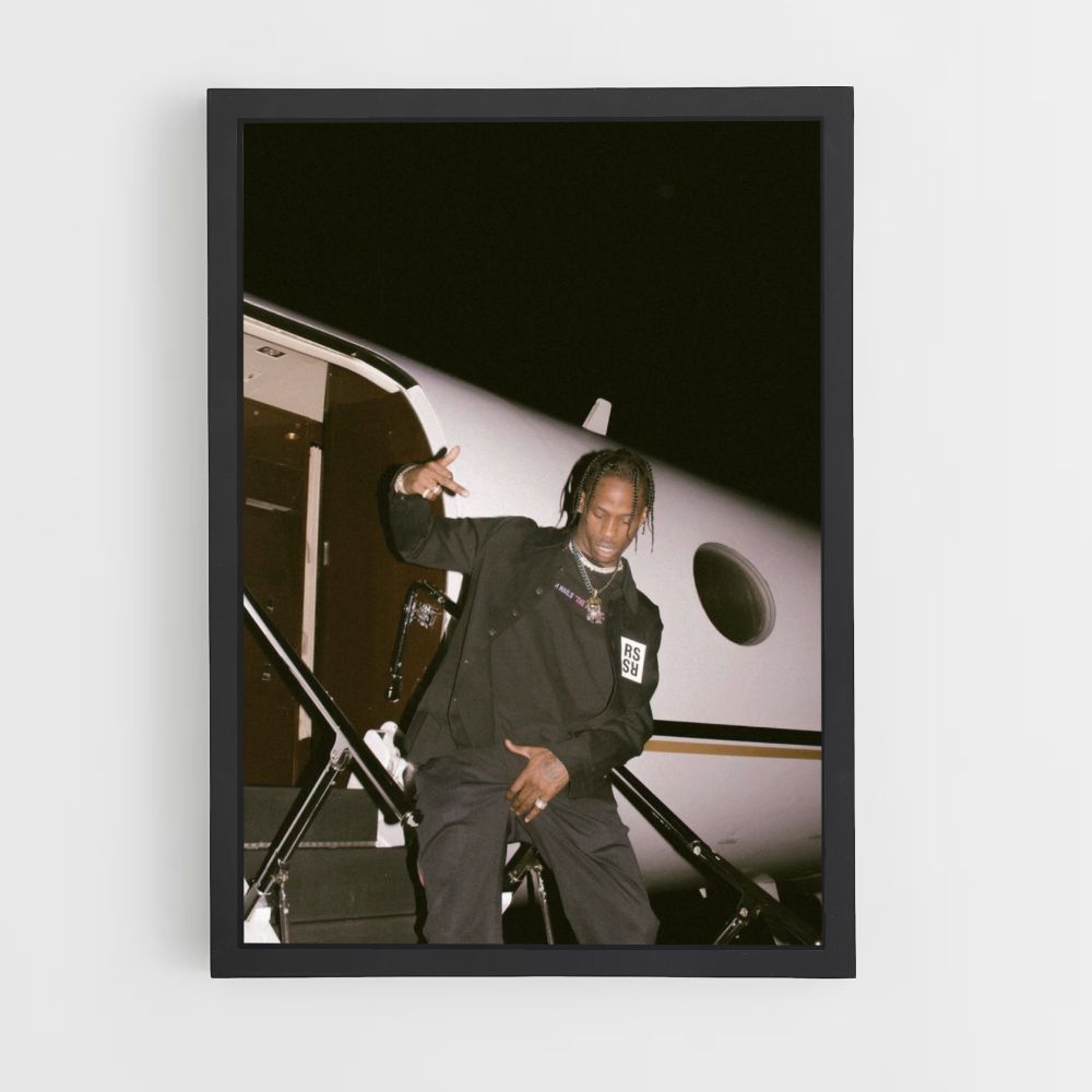 Travis Scott Privatjet-Poster