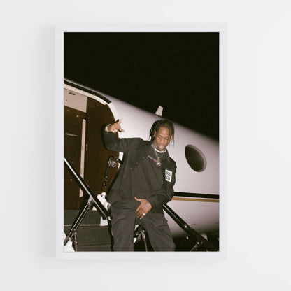 Travis Scott Privatjet-Poster