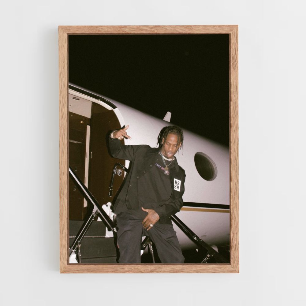 Travis Scott Privatjet-Poster