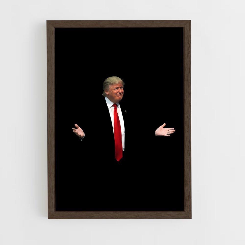 trump-7 cadre Bois foncé