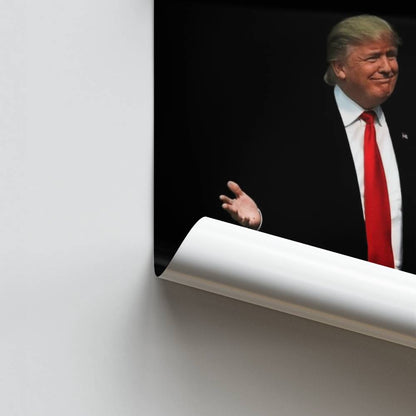 Poster Donald Trump Schwarz