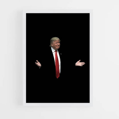 Poster Donald Trump Schwarz