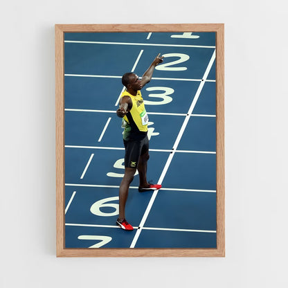usain-bolt-3 cadre Bois clair