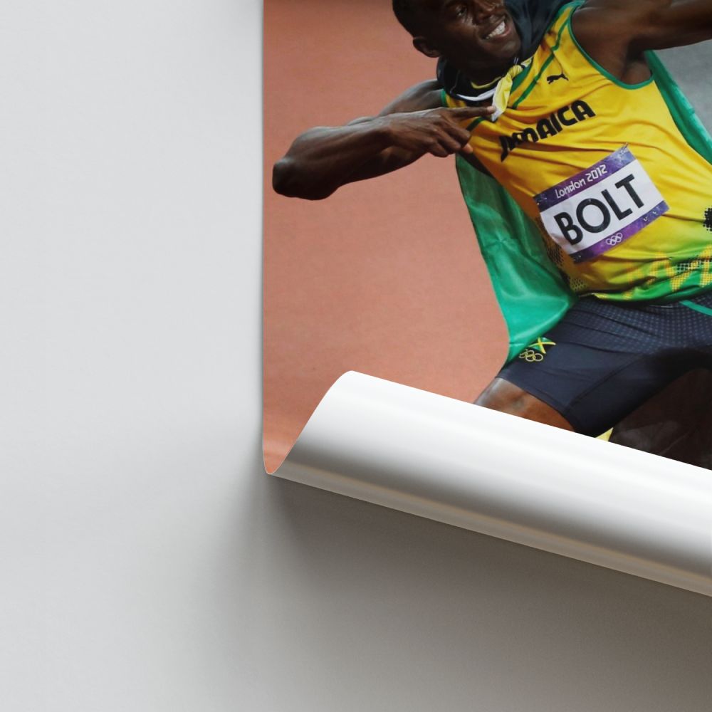 Usain Bolt-Feierplakat