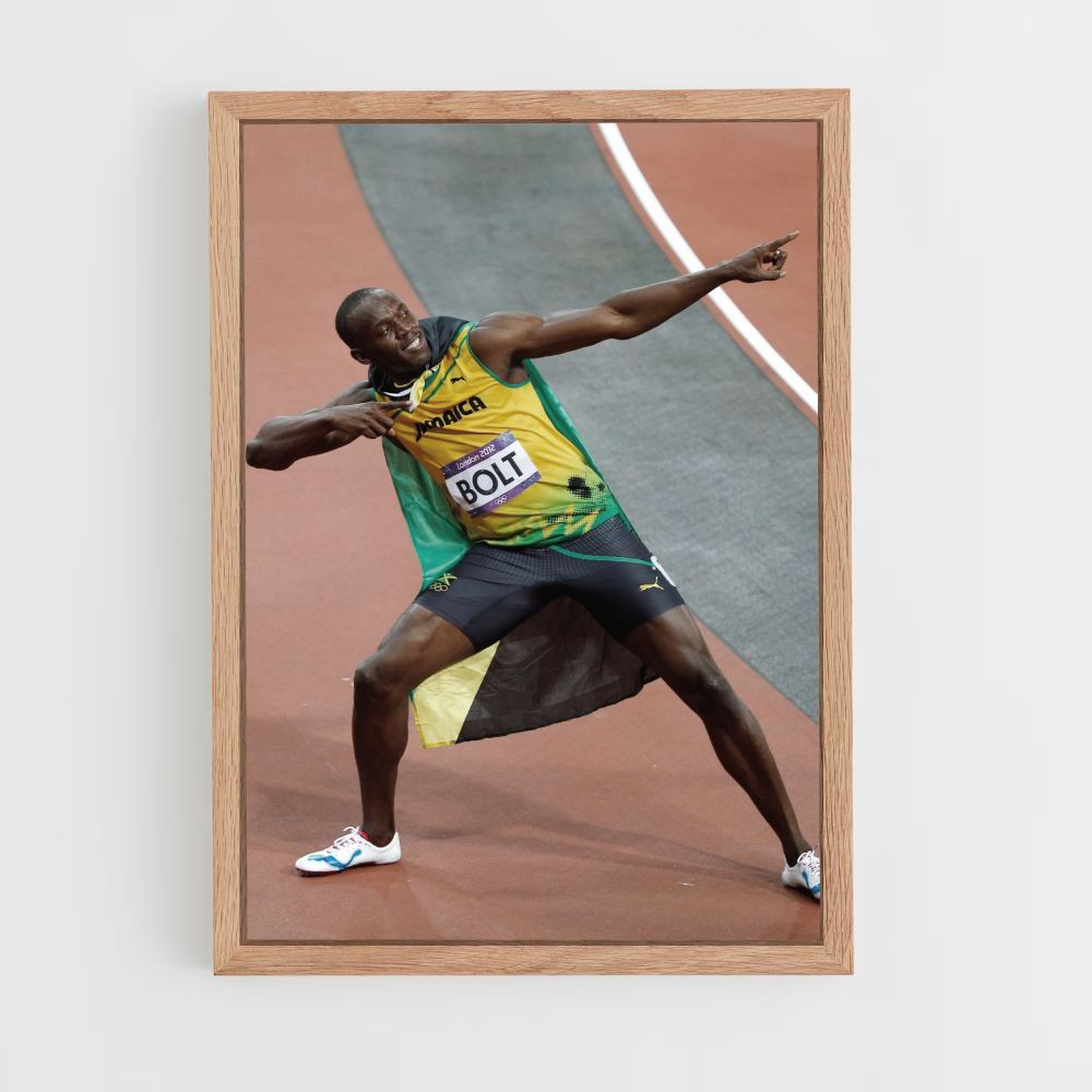 Usain Bolt-Feierplakat