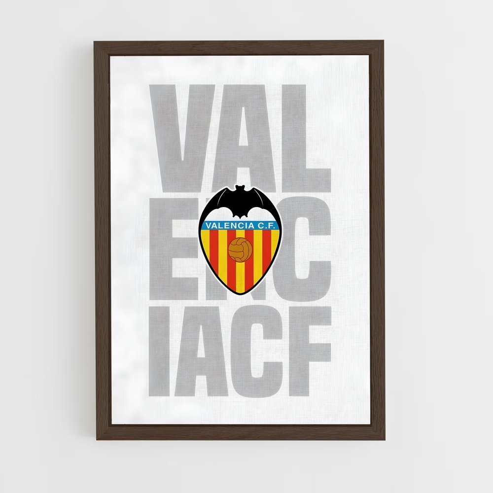 valencia-cf-5 cadre Bois foncé