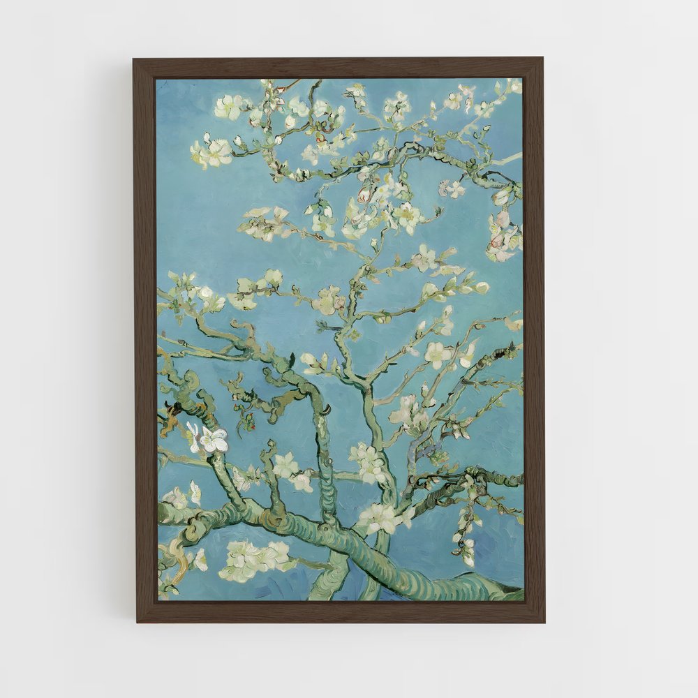 van-gogh-3 cadre Bois foncé