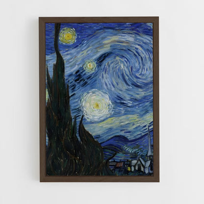 van-gogh-4 cadre Bois foncé