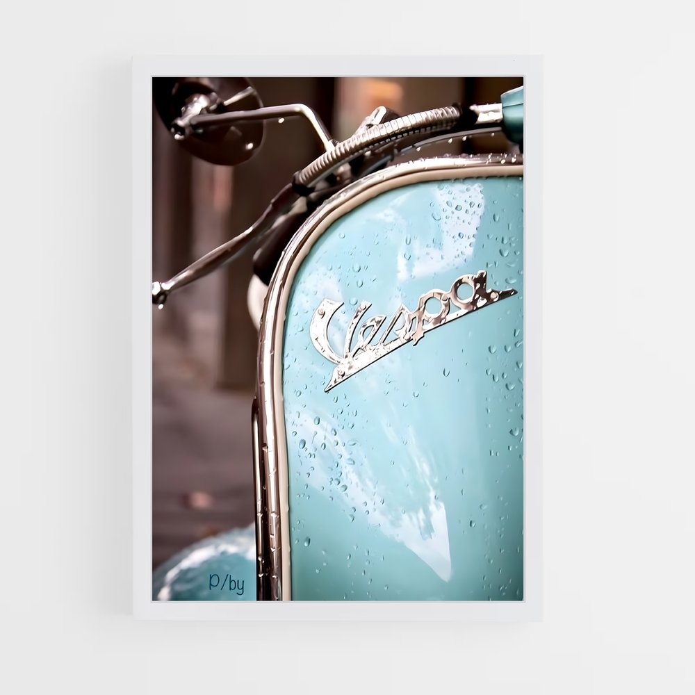 vespa-3 cadre Blanc