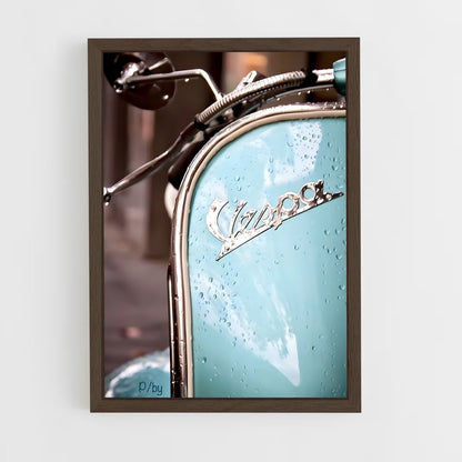 vespa-3 cadre Bois foncé