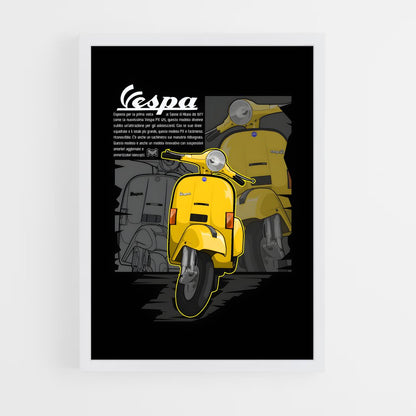 vespa-4 cadre Blanc