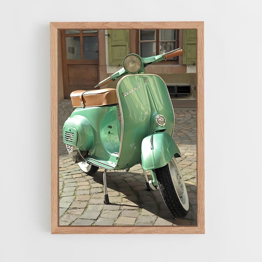 vespa-8 cadre Bois clair