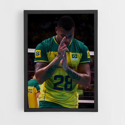 volleyball-8 cadre Noir
