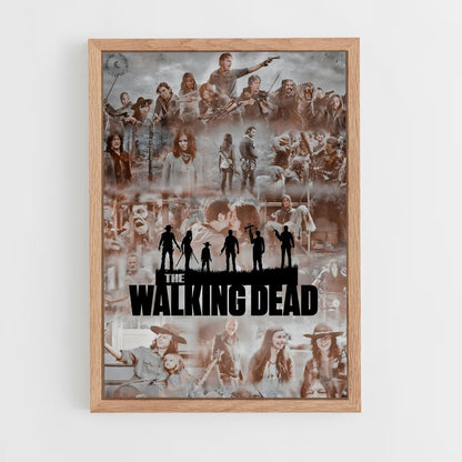 walking-dead-16 cadre Bois clair