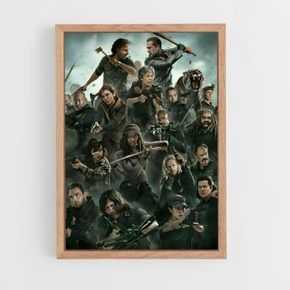 walking-dead-4 cadre Bois clair