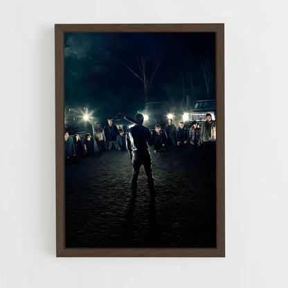 walking-dead-8 cadre Bois foncé