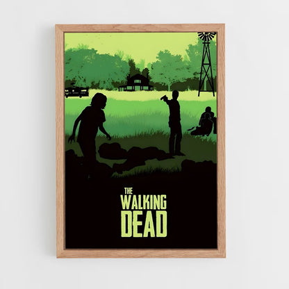 walking-dead-9 cadre Bois clair