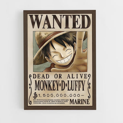wanted-one-piece-2 cadre Bois foncé