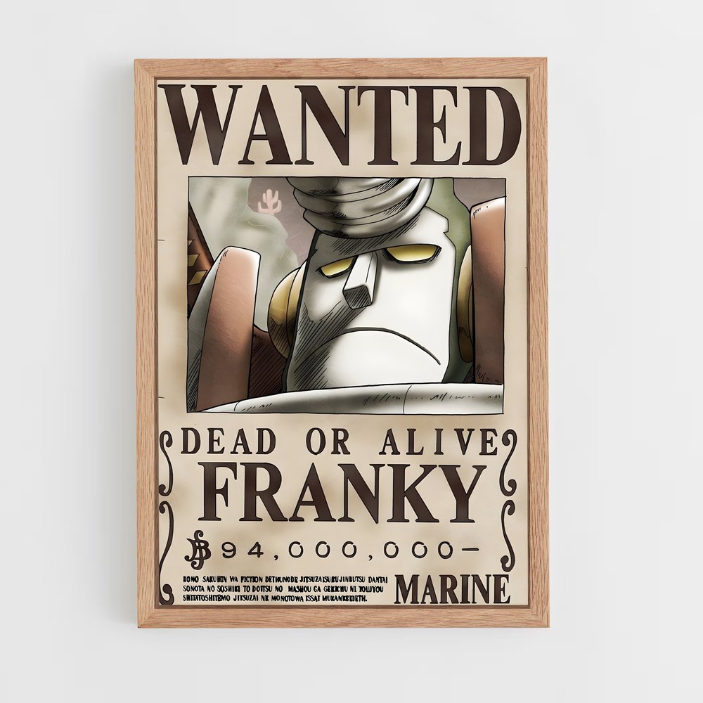 wanted-one-piece-4 cadre Bois clair