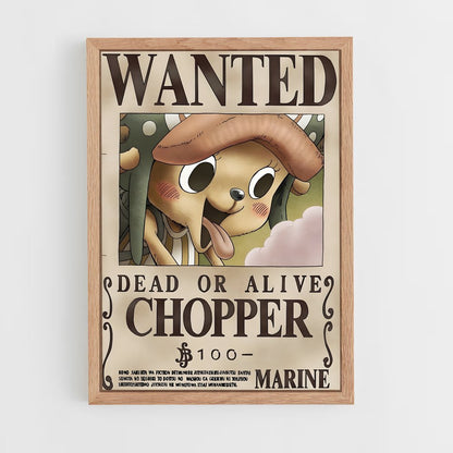 wanted-one-piece-9 cadre Bois clair