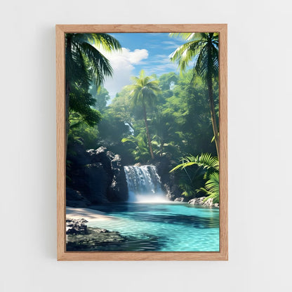 waterfall-1 cadre Bois clair