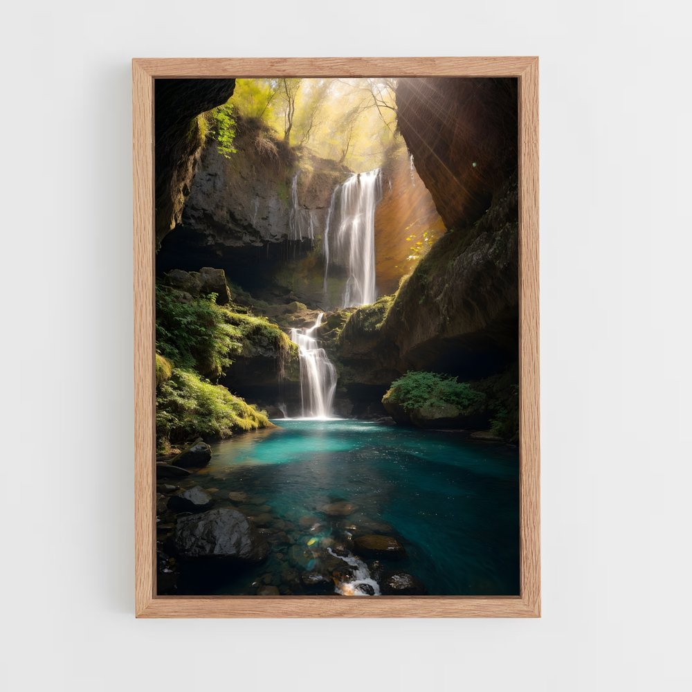 waterfall-2 cadre Bois clair