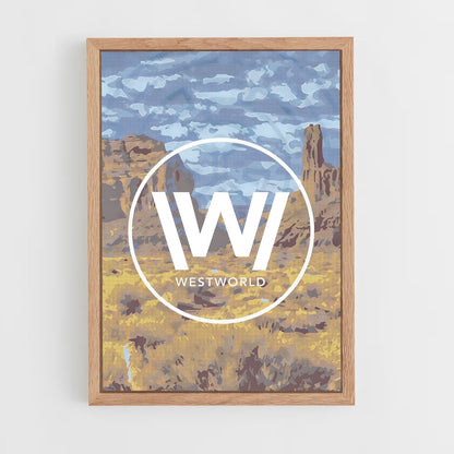 westworld-9 cadre Bois clair