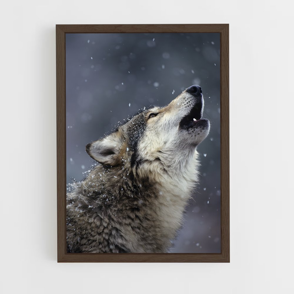 wolf-6 cadre Bois foncé