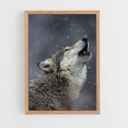 Singender Wolf Poster