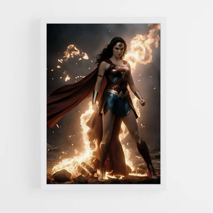 Wonder Woman Explosion Poster