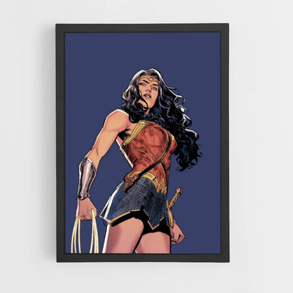 Poster Wonder Woman Blau