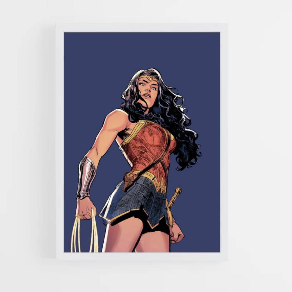 Poster Wonder Woman Blau