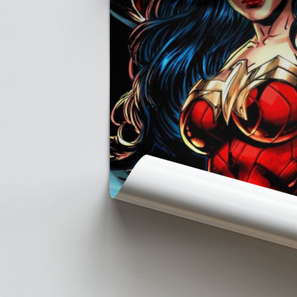 Poster Wonder Woman Zeichnung