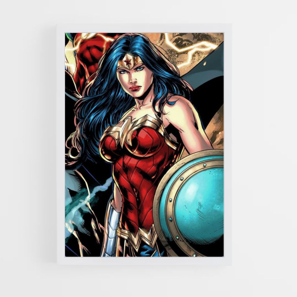 Poster Wonder Woman Zeichnung