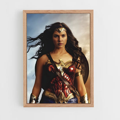 wonder-woman-7 cadre Bois clair