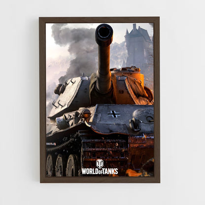 world-of-tanks-1 cadre Bois foncé