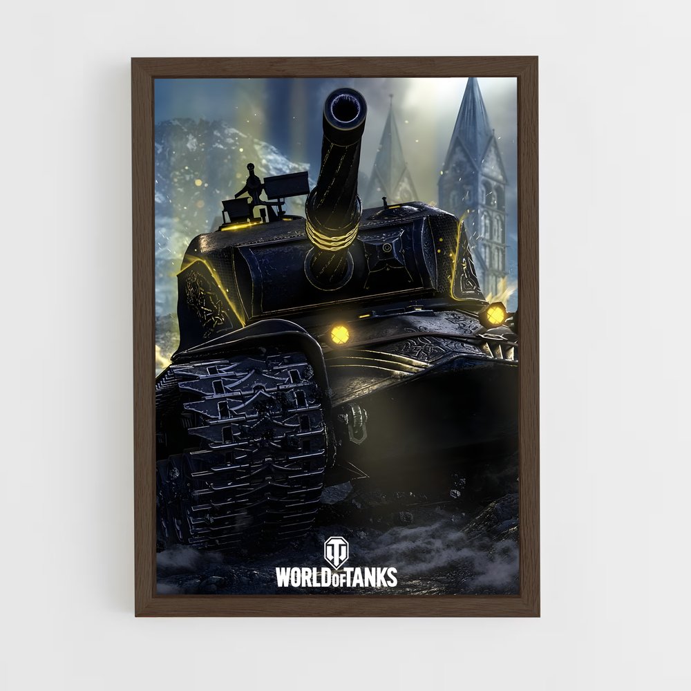 world-of-tanks-4 cadre Bois foncé