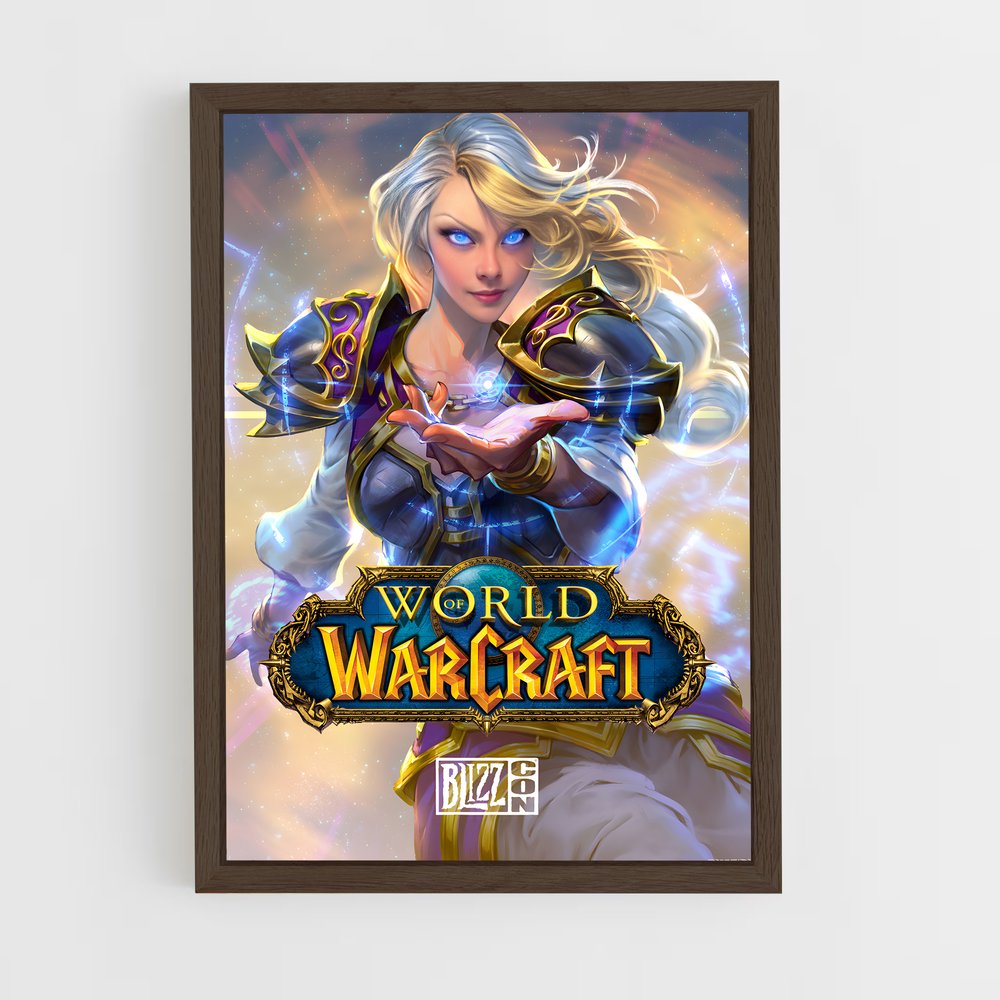 world-of-warcraft-10 cadre Bois foncé