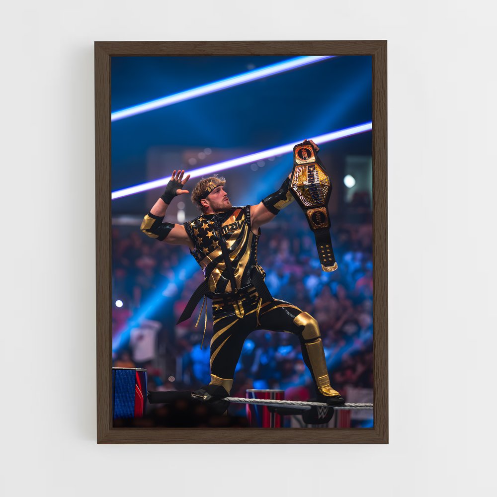 wwe-4 cadre Bois foncé
