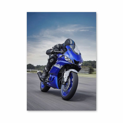 Poster Yamaha Blau