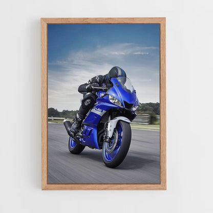 Poster Yamaha Blau