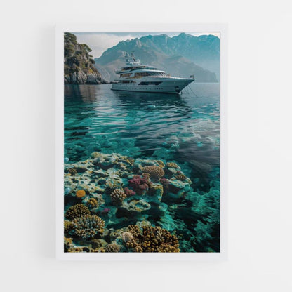 Poster Yacht Koralle