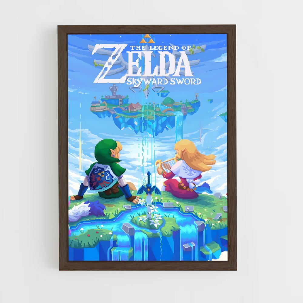 zelda-10 cadre Bois foncé