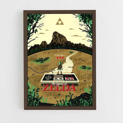 zelda-11 cadre Bois foncé