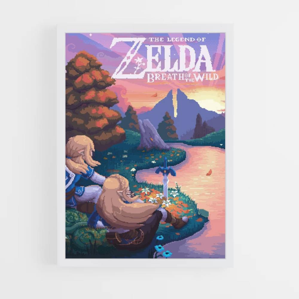 Poster Zelda Pixel Art