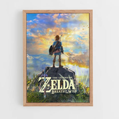 Poster Zelda Himmelgelb Blau